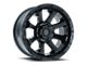 American Outlaw Wheels Capone Satin Black Wheel; 17x8.5 (20-24 Jeep Gladiator JT)