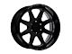 American Outlaw Wheels Derringer Gloss Black Milled Wheel; 17x8.5 (07-18 Jeep Wrangler JK)