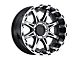 American Outlaw Wheels Doubleshot Gloss Black Machined Wheel; 17x8.5 (07-18 Jeep Wrangler JK)