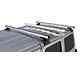 Rhino-Rack Heavy Duty RCL 2-Bar Backbone Roof Rack; Silver (18-24 Jeep Wrangler JL 4-Door w/ Hard Top)