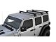 Rhino-Rack Heavy Duty RCL 3-Bar Backbone Roof Rack; Black (18-24 Jeep Wrangler JL 4-Door w/ Hard Top)