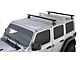 Rhino-Rack Heavy Duty RLT600 2-Bar Backbone Roof Rack; Black (18-24 Jeep Wrangler JL 4-Door w/ Hard Top)