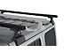 Rhino-Rack Heavy Duty RLT600 2-Bar Backbone Roof Rack; Black (18-24 Jeep Wrangler JL 4-Door w/ Hard Top)