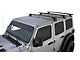 Rhino-Rack Vortex RCL 3-Bar Backbone Roof Rack; Black (18-24 Jeep Wrangler JL 4-Door w/ Hard Top)