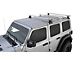 Rhino-Rack Vortex RLT600 2-Bar Backbone Roof Rack; Silver (18-24 Jeep Wrangler JL 4-Door w/ Hard Top)