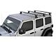 Rhino-Rack Vortex RLT600 3-Bar Backbone Roof Rack; Black (18-24 Jeep Wrangler JL 4-Door w/ Hard Top)