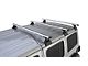 Rhino-Rack Vortex RLT600 3-Bar Backbone Roof Rack; Silver (18-24 Jeep Wrangler JL 4-Door w/ Hard Top)