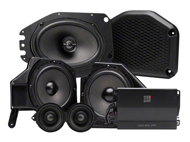MB Quart Six Speaker 800 Watt STAGE 6 OEM Audio System Upgrade for Aftermarket Radios (18-24 Jeep Wrangler JL)