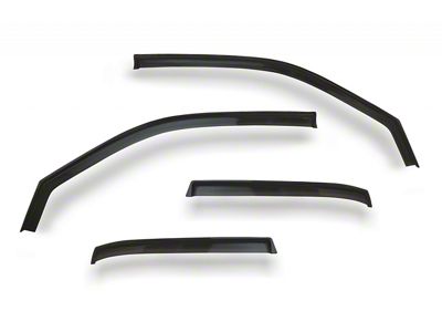Ventgard Sport Window Deflectors; Carbon Fiber Look; Front and Rear (07-18 Jeep Wrangler JK 4-Door)