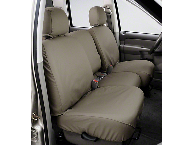 Covercraft SeatSaver Front Seat Cover; Wet Sand; With Bucket Seats, Adjustable Headrests and Seat Airbags (18-22 Jeep Wrangler JL)