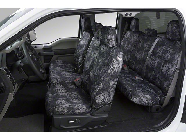 Covercraft Seat Saver Prym1 Custom Front Row Seat Covers; Blackout Camo (20-24 Jeep Gladiator JT)