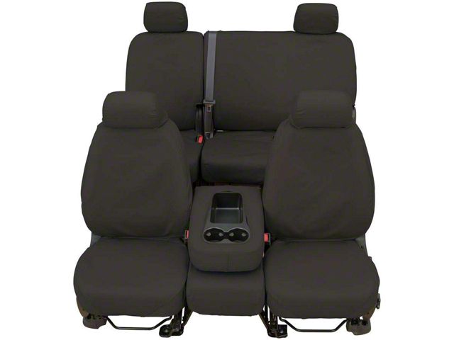 Covercraft Seat Saver Waterproof Polyester Custom Front Row Seat Covers; Gray (18-24 Jeep Wrangler JL 2-Door)