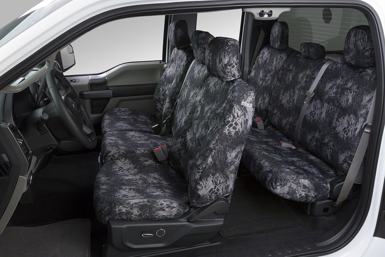 Covercraft Seat Saver Prym1 Custom Second Row Seat Cover; Blackout Camo (03-06 Jeep Wrangler TJ)
