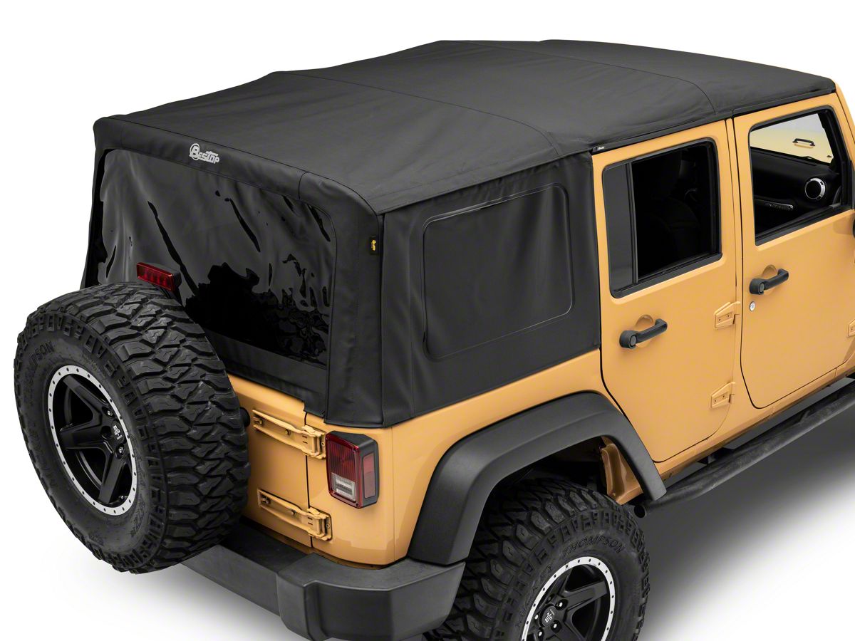 Bestop Jeep Wrangler Supertop NX Soft Top; Black Diamond 54723-35 (07-18 Jeep JK 4-Door) - Free Shipping