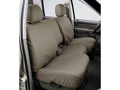 Covercraft Seat Saver Polycotton Custom Second Row Seat Cover; Wet Sand (18-24 Jeep Wrangler JL 4-Door w/o Fold Down Armrest, Excluding 4xe)