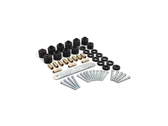 Daystar Suspension Bushing Kit; Black; Includes All Polyurethane Components Available For Vehicle (76-79 Jeep CJ5 & CJ7)