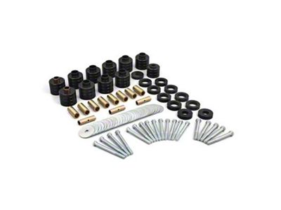 Daystar Suspension Bushing Kit; Black; Includes All Polyurethane Components Available For Vehicle (76-79 Jeep CJ5 & CJ7)