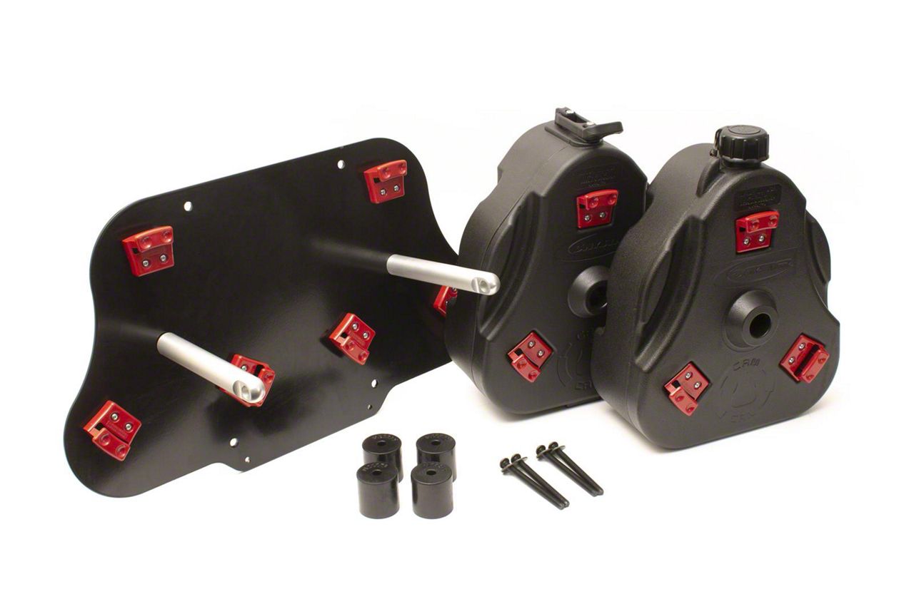 Daystar Jeep Wrangler Fuel Storage Can Cam Mounting Kit; Includes 2 Cam
