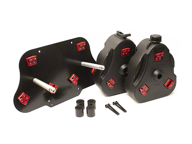 Daystar Fuel Storage Can Cam Mounting Kit; Includes 2 Cam Cans (97-06 Jeep Wrangler TJ)