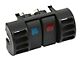 Daystar Switch Mounting Panel; Air Vent Switch Pod; Upper; Includes Air Vent, 2-Rocker Switches; Blue and Red (97-06 Jeep Wrangler TJ)