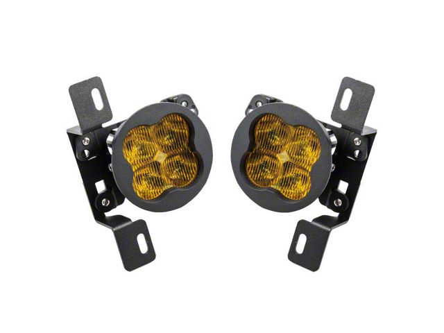 Diode Dynamics Worklight SS3 Sport Type MR LED Fog Light Kit; Yellow SAE Fog (20-24 Jeep Gladiator JT Launch Edition & Rubicon w/ Steel Front Bumper)