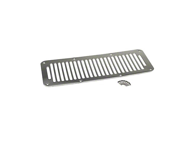 Hood Vent; Polished Stainless Steel (87-95 Jeep Wrangler YJ)
