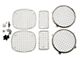 Wire Mesh Headlight Guard Set; Polished Stainless Steel; Set of 6 (97-06 Jeep Wrangler TJ)