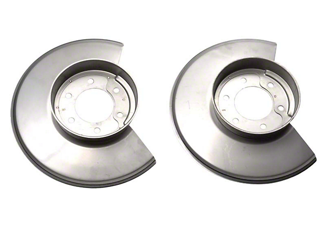 Disc Brake Dust Cover; Polished Stainless Steel; Pair (78-86 Jeep CJ5 & CJ7)