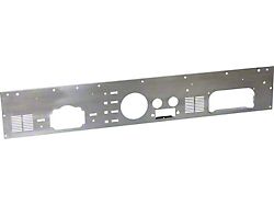 Dashboard Panel Overlay; Polished Stainless Steel (77-86 Jeep CJ5 & CJ7)