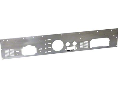 Dashboard Panel Overlay; Polished Stainless Steel (77-86 Jeep CJ5 & CJ7)