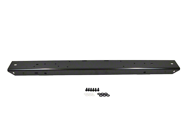 54 Inch Front Bumper; Black Powder Coated Stainless Steel (97-06 Jeep Wrangler TJ)