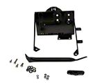 Battery Tray with Support Arm; Black Powder Coated Stainless Steel (76-86 Jeep CJ5 & CJ7)