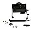 Battery Tray with Support Arm; Black Powder Coated Stainless Steel (76-86 Jeep CJ5 & CJ7)