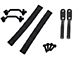 Door Strap Kit; Black Powder Coated Stainless Steel (97-06 Jeep Wrangler TJ)