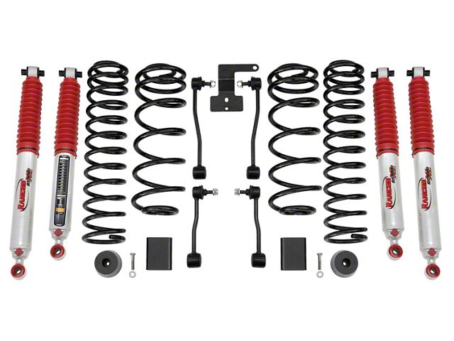Rancho 2 to 3.50-Inch Sport Suspension Lift Kit with RS9000 XL Shocks (20-24 3.0L EcoDiesel Jeep Wrangler JL 4-Door)