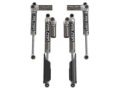 Falcon Shocks SP2 3.1 Piggyback Front and Rear Shocks for 0 to 1.50-Inch Lift (20-24 3.0L EcoDiesel Jeep Wrangler JL 4-Door)