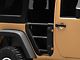 Go Rhino Trailline Rear Tube Doors; Textured Black (07-18 Jeep Wrangler JK 4-Door)