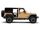 Go Rhino Trailline Rear Tube Doors; Textured Black (07-18 Jeep Wrangler JK 4-Door)