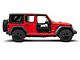 Go Rhino Trailline Front Tube Doors; Textured Black (18-24 Jeep Wrangler JL)