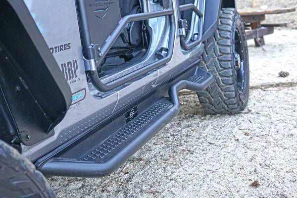 Jeep Wrangler HD Side Step Bars; Textured Black (18-24 Jeep Wrangler JL ...