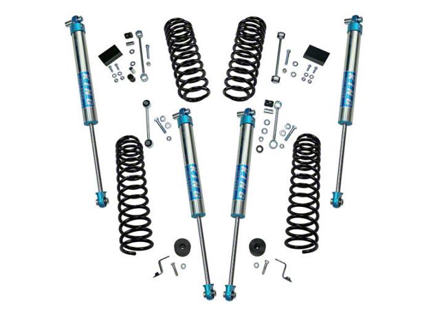 SuperLift 2.50-Inch Dual Rate Coil Spring Suspension Lift Kit with King 2.0 Shocks (18-24 Jeep Wrangler JL 4-Door, Excluding 4xe & Rubicon 392)