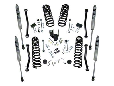 SuperLift 4-Inch Dual Rate Coil Spring Suspension Lift Kit with Fox Shocks (18-24 2.0L or 3.6L Jeep Wrangler JL 2-Door)