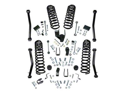 SuperLift 4-Inch Dual Rate Coil Spring Suspension Lift Kit with Shock Extensions (18-24 2.0L or 3.6L Jeep Wrangler JL 2-Door)