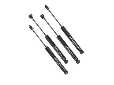 SuperLift Shadow Series Front and Rear Shocks for 4-Inch Lift (97-06 Jeep Wrangler TJ)