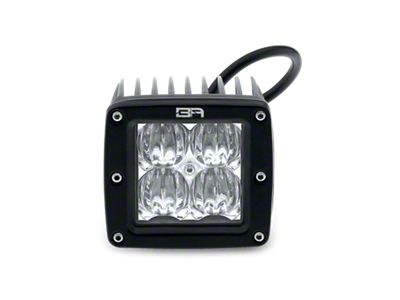 Body Armor 4x4 3-Inch LED Cube Lights; Flood Beam (Universal; Some Adaptation May Be Required)