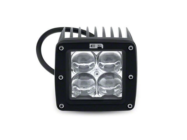Body Armor 4x4 3-Inch LED Cube Lights; Spot Beam (Universal; Some Adaptation May Be Required)