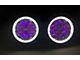 Quake LED 7-Inch Spider Eye Headlights with DRL Halo and RGB Accents; Chrome Housing; Clear Lens (76-86 Jeep CJ5 & CJ7; 97-18 Jeep Wrangler TJ & JK)