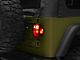 Tail Light; Black Housing; Red/Clear Lens; Passenger Side (91-97 Jeep Wrangler YJ & TJ)