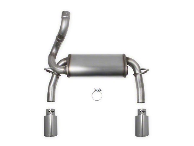 Hooker BlackHeart High Tuck Axle-Back Exhaust with Polished Tips (18-23 2.0L or 3.6L Jeep Wrangler JL)