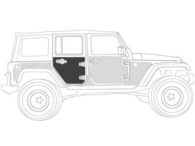 Smittybilt MAG Armor Magnetic Trail Skin for Rear Door; Passenger Side (07-18 Jeep Wrangler JK 4-Door)